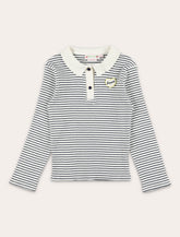 Bonpoint Girl – Juanna Organic Cotton Striped Polo Sweater -  | Spazio Pritelli