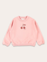 Bonpoint Bart Girls’ Sweatshirt with Liberty Fabric Cherry -  | Spazio Pritelli