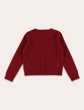 Bonpoint Jonia Girls’ Cashmere Cardigan with Hand-Embroidered Beaded Cherries -  | Spazio Pritelli