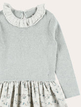 Bonpoint Jourielle girl's floral dress in organic cotton and wool -  | Spazio Pritelli