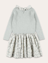 Bonpoint Jourielle girl's floral dress in organic cotton and wool -  | Spazio Pritelli