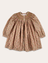 Bonpoint Jadwiga floral Liberty cotton dress with smocked embroidery -  | Spazio Pritelli