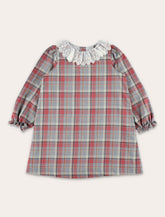 Bonpoint Puzzle Girls’ Cotton Check Dress with Lace Collar -  | Spazio Pritelli