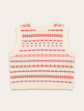 Gilet Bonpoint da bambina Jetlana in lana con motivo jacquard Fair Isle -  | Spazio Pritelli