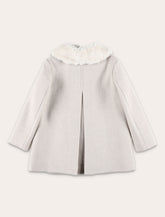 Bonpoint Favorite girls’ wool coat with faux fur collar -  | Spazio Pritelli