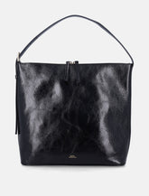 A.P.C. Vera Crinkle Leather Shoulder Bag -  | Spazio Pritelli