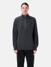 Colorful Standard recycled merino wool quarter zip sweater -  | Spazio Pritelli