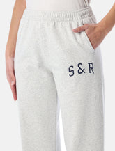 Pantaloni sportivi S&R Ivy in cotone felpato grigio mélange Sporty & Rich -  | Spazio Pritelli
