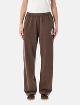 Sporty & Rich NY Crest embroidered sweatpants – Chocolate -  | Spazio Pritelli