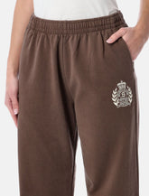 Sporty & Rich NY Crest embroidered sweatpants – Chocolate -  | Spazio Pritelli