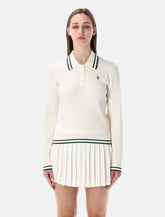 Sporty & Rich SRC mini cable-knit polo -  | Spazio Pritelli