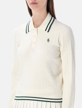 Sporty & Rich SRC mini cable-knit polo -  | Spazio Pritelli