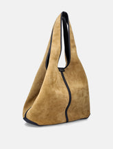 Soeur Douce bronze and black leather tote bag -  | Spazio Pritelli