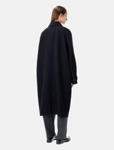 Soeur Franklin navy wool Whipcord coat -  | Spazio Pritelli