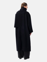 Soeur Finn long coat in navy blue -  | Spazio Pritelli