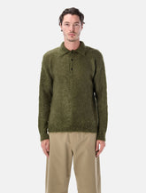 Auralee Brushed Super Kid Mohair Knit relaxed polo -  | Spazio Pritelli