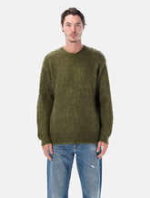 Maglia girocollo in mohair spazzolato Auralee Super Kid -  | Spazio Pritelli