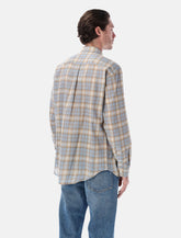 Auralee Airy Wool Check relaxed-fit shirt -  | Spazio Pritelli
