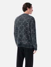 Casablanca Fluffy Monogram cardigan with Honeydew logo -  | Spazio Pritelli