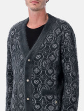 Casablanca Fluffy Monogram cardigan with Honeydew logo -  | Spazio Pritelli