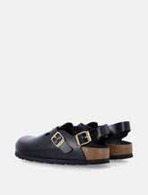 Birkenstock black Tokio II natiral leather clogs -  | Spazio Pritelli