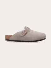 Birkenstock Boston shearling suede clogs beige -  | Spazio Pritelli