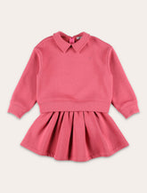 Il Gufo pink set with fleece and skirt -  | Spazio Pritelli