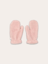 Il Gufo Pink Teddy Fleece Mittens for girl -  | Spazio Pritelli