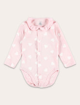 Baby three-piece velour gift set with hearts -  | Spazio Pritelli