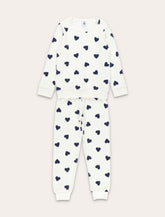 Petit Bateau cotton terry pyjamas with heart print -  | Spazio Pritelli