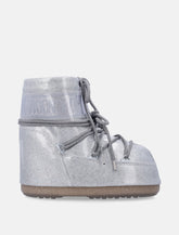 Moon Boot Icon Low Silver Glitter Kids -  | Spazio Pritelli