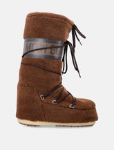 Moon Boot Icon brown fleece knee-high boots -  | Spazio Pritelli