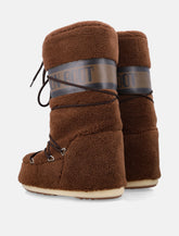 Moon Boot Icon brown fleece knee-high boots -  | Spazio Pritelli