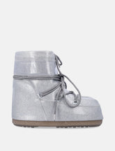 Moon Boot icon low silver glitter ankle boots -  | Spazio Pritelli