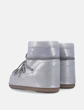 Moon Boot icon low silver glitter ankle boots -  | Spazio Pritelli