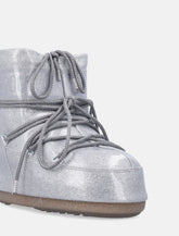 Moon Boot icon low silver glitter ankle boots -  | Spazio Pritelli