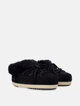 Moon Boot EVX suede mules with sheepskin trim -  | Spazio Pritelli