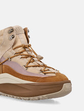 Moon Boot Moon247 brown and beige Xlace mid sneakers -  | Spazio Pritelli