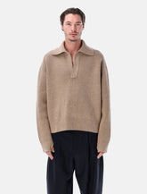 Studio Nicholson Nash RWS merino wool polo knit -  | Spazio Pritelli