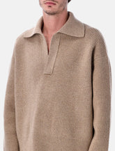 Studio Nicholson Nash RWS merino wool polo knit -  | Spazio Pritelli