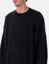 Studio Nicholson Wynn black superkid mohair crewneck sweater -  | Spazio Pritelli