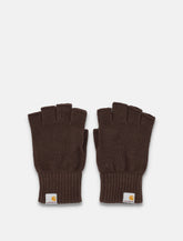 Carhartt WIP Logo fingerless knit mittens -  | Spazio Pritelli