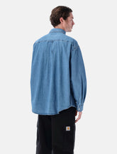 Carhartt WIP L/S Lucas denim shirt -  | Spazio Pritelli