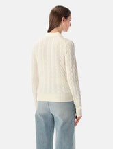 Polo Ralph Lauren cable-knit wool cashmere polo sweater -  | Spazio Pritelli