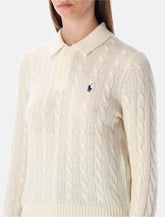 Polo Ralph Lauren cable-knit wool cashmere polo sweater -  | Spazio Pritelli