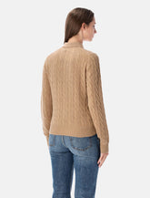 Polo Ralph Lauren cable-knit wool cashmere polo sweater -  | Spazio Pritelli