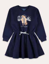 Navy cotton dress Polo Ralph Lauren Kids -  | Spazio Pritelli