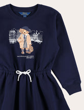 Navy cotton dress Polo Ralph Lauren Kids -  | Spazio Pritelli