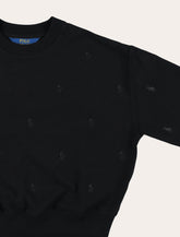 Polo Ralph Lauren Kids black sweatshirt with embroidered pony motif -  | Spazio Pritelli