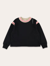Black sweatshirt with striped details Marni Kids -  | Spazio Pritelli